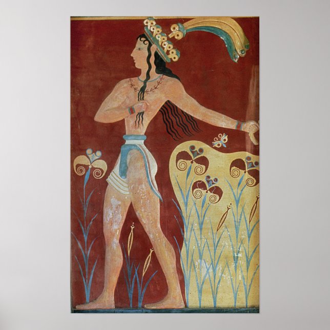 Póster Rei-Padre ou Príncipe com Lírios (Frente)