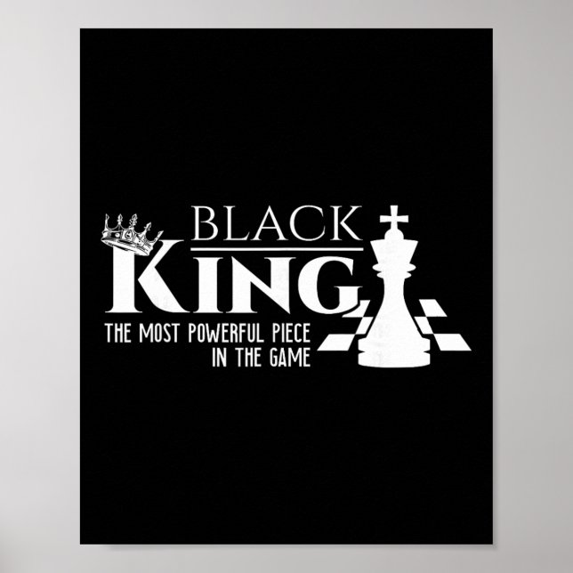Poster Rei Preto - A Peça Mais Poderosa do Jogo - (Frente)