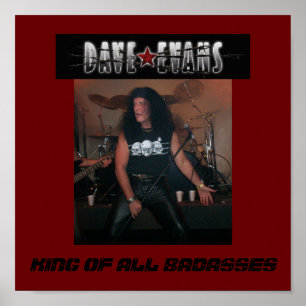 PÓSTER REI TODO BADASSES DO CARTAZ DE DAVE EVANS
