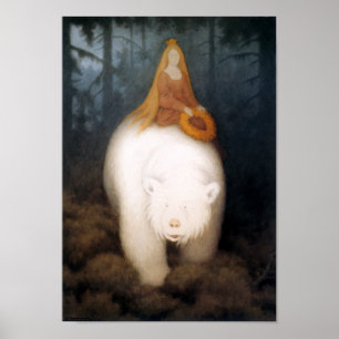 Poster Rei Valemon do urso branco