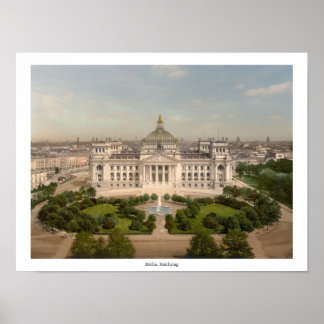 Póster Reichstag Building, Berlim Alemanha