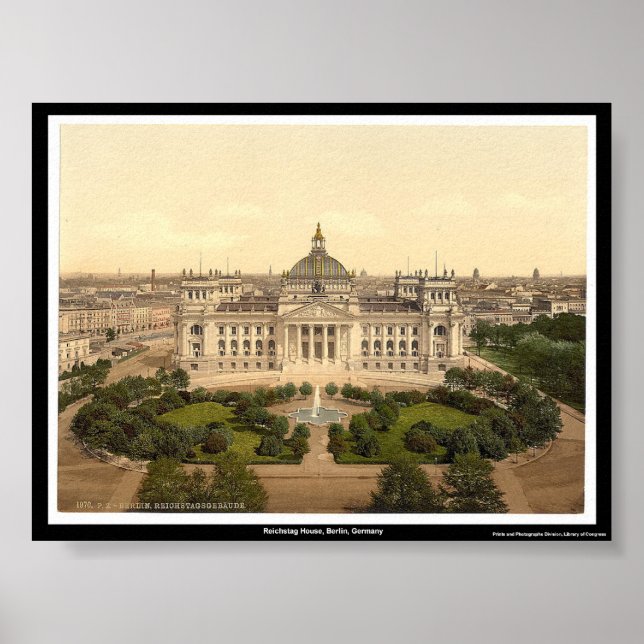 Poster Reichstag House, Berlim, Alemanha (Frente)