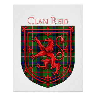 Póster Reid Tartan Scottish Xadrez Lion Rampant