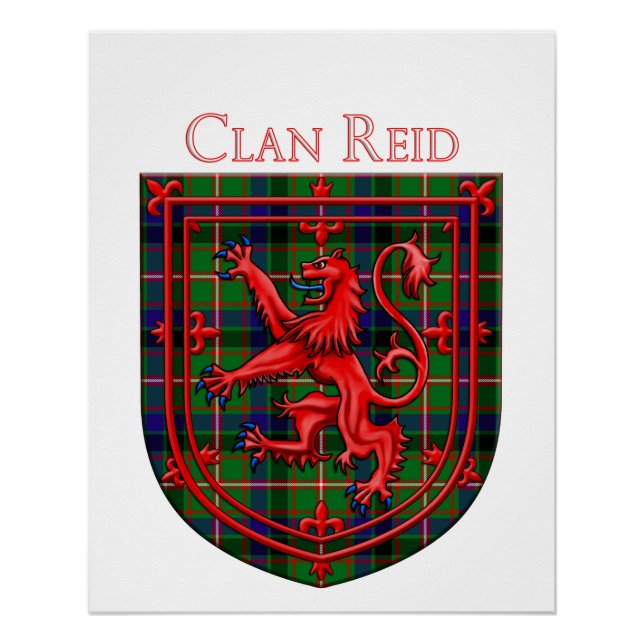 Póster Reid Tartan Scottish Xadrez Lion Rampant (Frente)