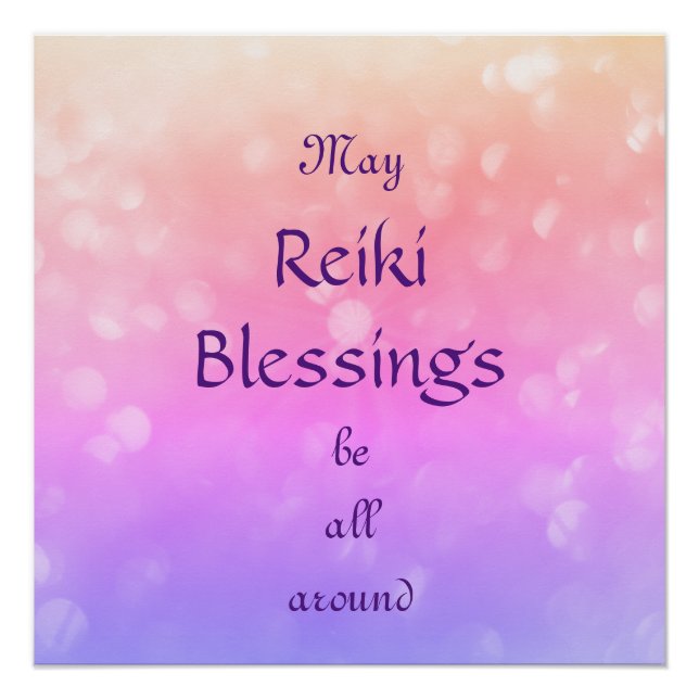 Póster Reiki Blessings (Frente)