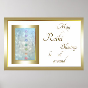 Poster Reiki Blessings design