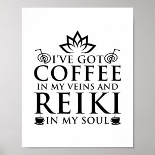 Poster Reiki & Café   Presentes de Reiki Master Esoteric 