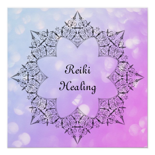 Póster Reiki Healing (Frente)