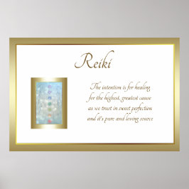 Póster Reiki Poem Art design
