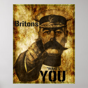 Póster Reimaginado Lord Kitchener quer que você seja Post