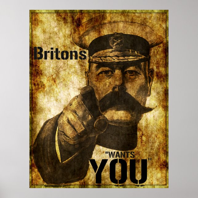 Póster Reimaginado Lord Kitchener quer que você seja Post (Frente)