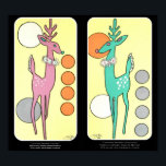 Poster Reinador de Natal Moderno do século médio<br><div class="desc">Reena de Natal Moderna do médio do século Abstrato do século 2018 Descubra mais sobre o Pop Artista Jamie Roxx e suas Pinturas do Pop Original em seu website: www.JamieRoxx.us</div>