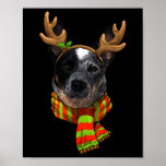 Poster Reindeado de Natal, Pet Dog Lover<br><div class="desc">Reindeado de Natal,  Pet Dog Lover</div>