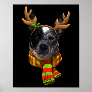 Poster Reindeado de Natal, Pet Dog Lover