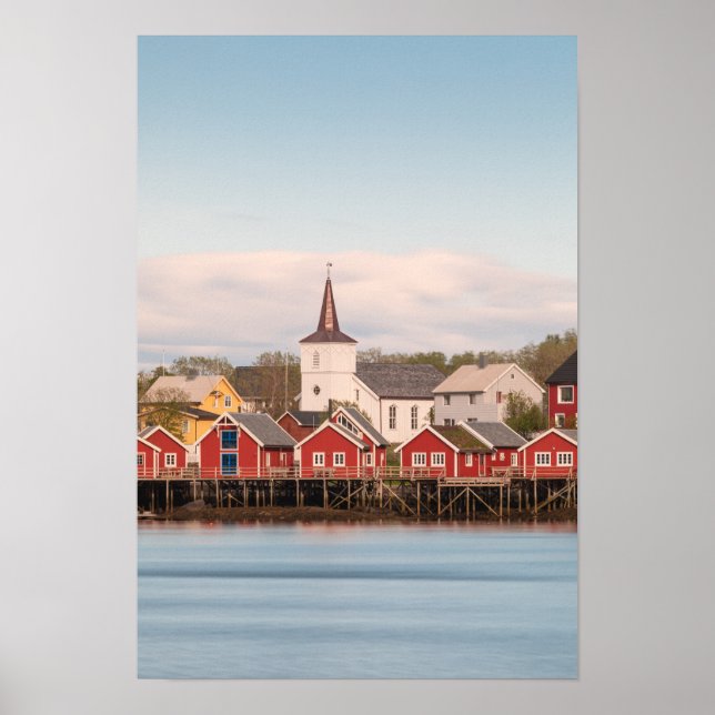 Poster Reine Lofoten Noruega (Frente)
