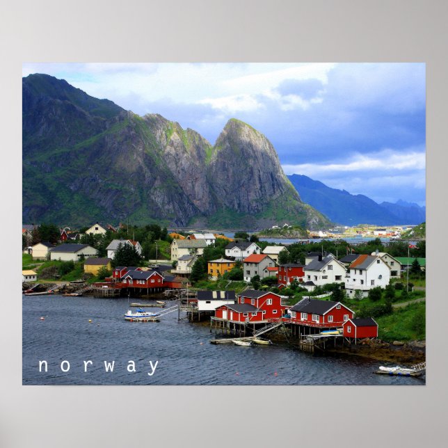 Póster Reine, Noruega (Frente)
