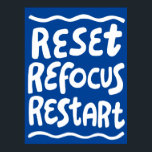 Poster REINICIAR REFOCUS REINICIAR Cartas de Bolha de Div<br><div class="desc">Mão fez arte para você! Adicione seu próprio texto, altere a cor de fundo também. Selecione o tamanho do impressão usando o menu suspenso acima e você pode clicar no botão "editar design" para personalizar o trabalho de arte para ajustado de qualquer tamanho de papel. Adquira um poster simples ou...</div>