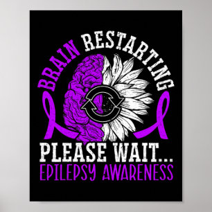 Poster Reinício Do Cérebro Aguarde Epilepsia Epiléptica A