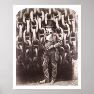 Poster Reino Brunel de Isambard, estando na frente do