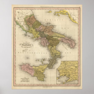 Póster Reino de Nápoles ou dos dois Sicilies