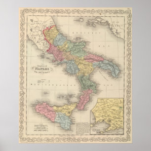 Poster Reino de Nápoles ou dos dois Sicilies
