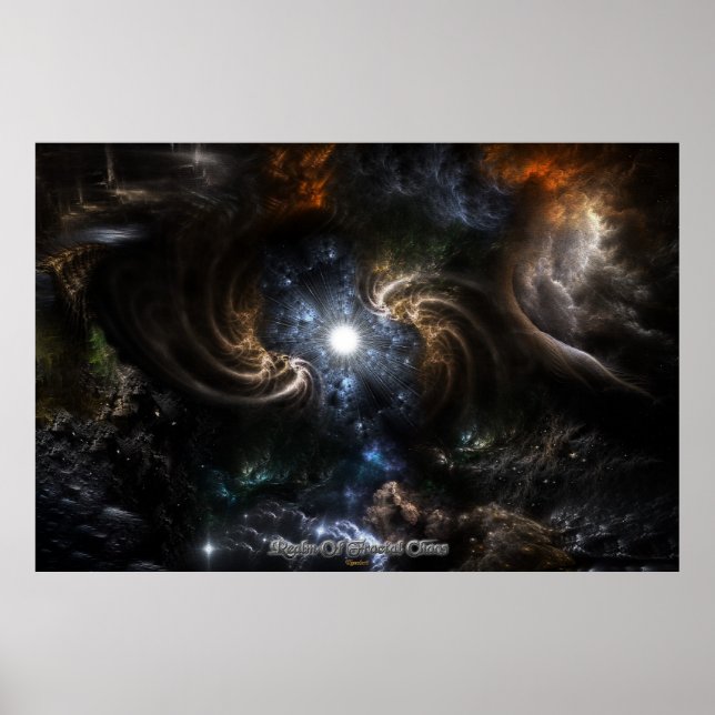 Poster Reino do Caos Fractal CRTXR (Frente)