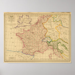 Póster Reino do império de France e de Italia, 1812