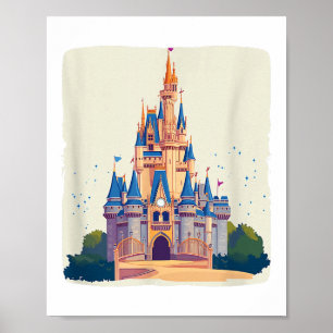 Poster Reino Mágico Legal Fantasia do Castelo para Menino