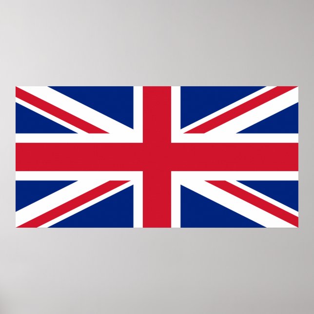 Poster Reino Unido (bandeira britânica) (bandeira da Uniã (Frente)