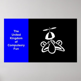 Póster Reino Unido da Diversão Obrigatória