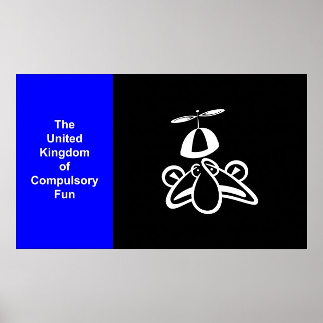 Póster Reino Unido da Diversão Obrigatória (Frente)