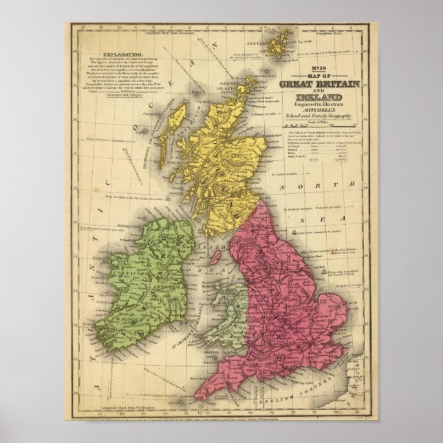 Póster Reino Unido e Irlanda excelente 2 (Frente)