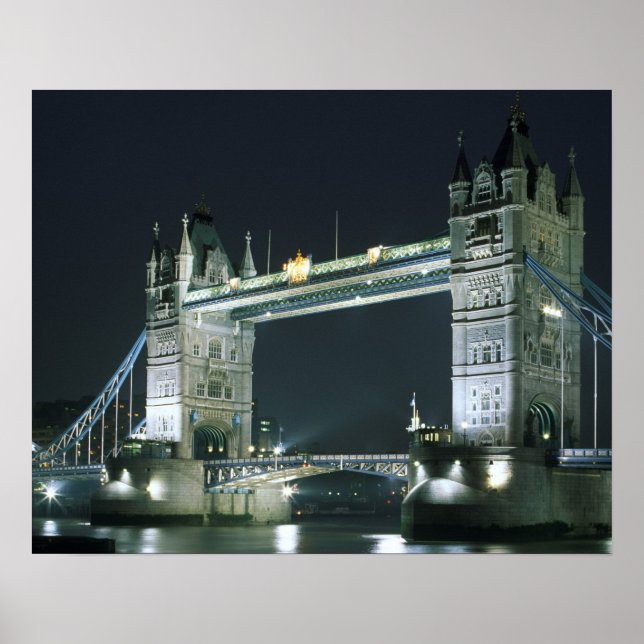 Poster Reino Unido, Inglaterra, Londres, Tower Bridge. (Frente)