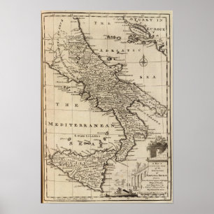 Poster Reinos de Nápoles e de Sicília, Italia