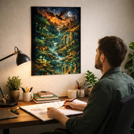 Poster Reinos Mitológicos Lendas Fragmentadas