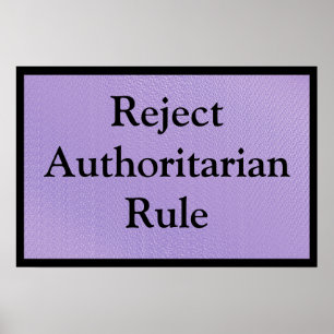 Poster Rejeitar o Governo Autoritário