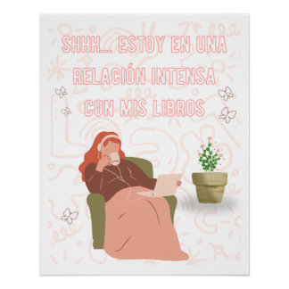 Póster Relación Intensa Libros Lectura Aesthetic 