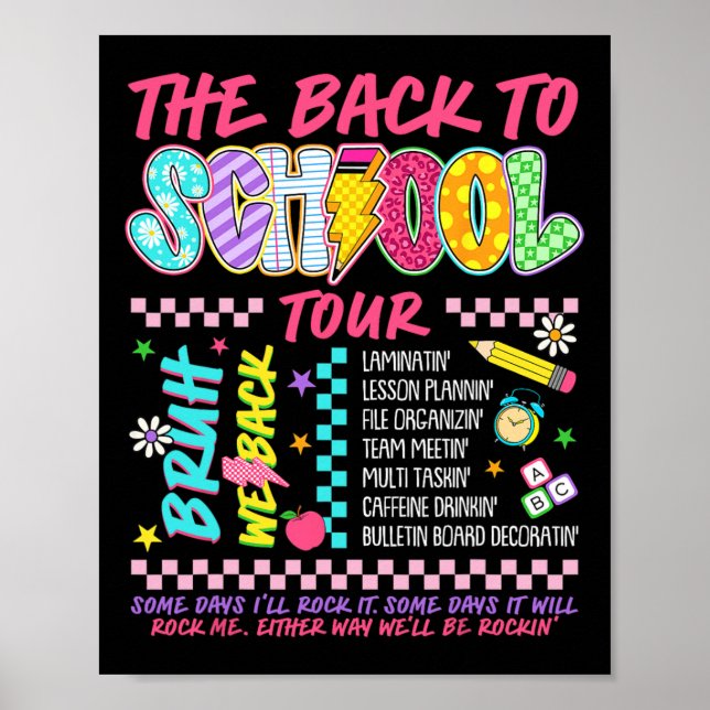 Poster Relâmpago Abcd De Volta à Escola Tour Bruh Nós Ba (Frente)