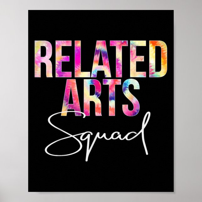Poster Related Arts Squad Tie Dye Back To School Apprecia (Frente)
