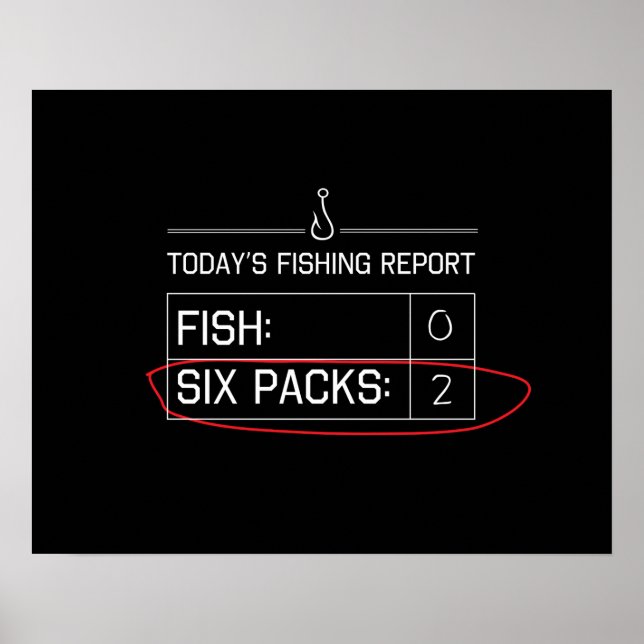 Poster Relatório de Pesca de Hoje (Frente)