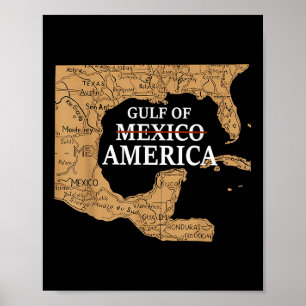 Poster Relatório Do Mapa Do Golfo Dos Estados Unidos Da A