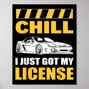 Poster Relaxa, Acabei de Tirar a Carteira Motorista Novat