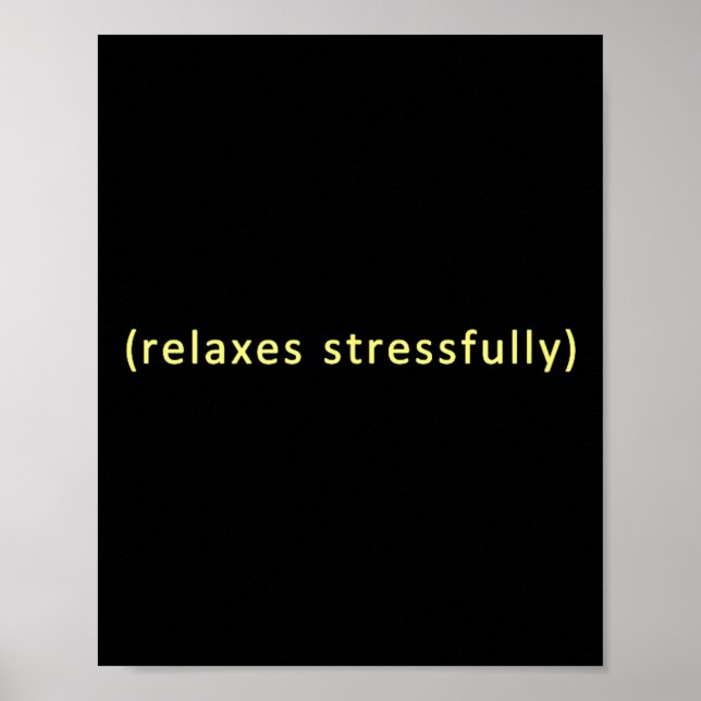 Poster Relaxa estressadamente  (Frente)