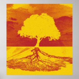 Poster Relaxação de Árvore de Vida
