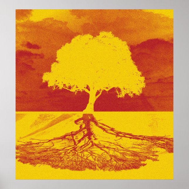 Poster Relaxação de Árvore de Vida (Frente)