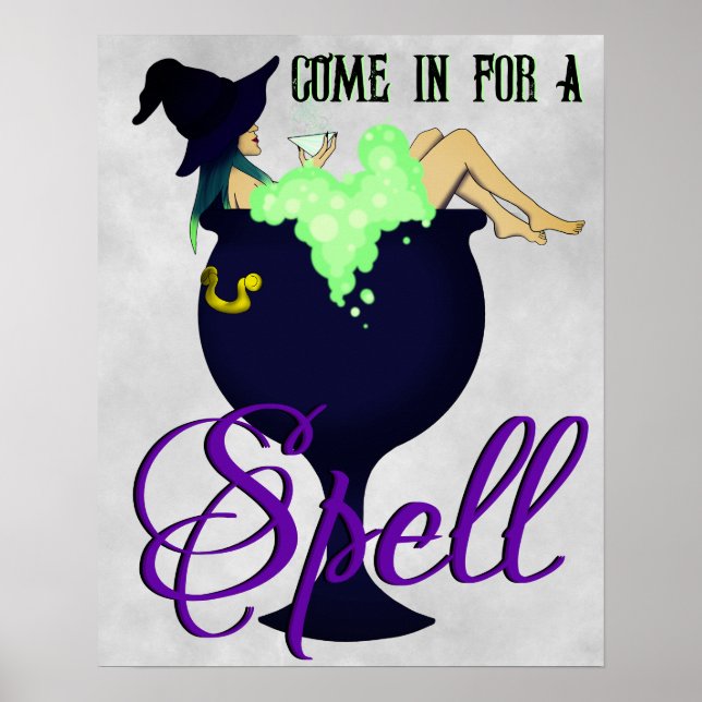 Poster Relaxando Cauldron Bath (Frente)