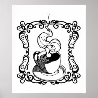 Relaxando com uma taça quente de café