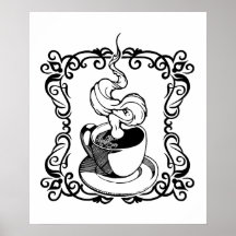 Relaxando com uma taça quente de café