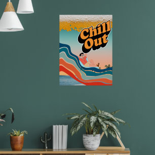 Poster Relaxar - Papel de Parede