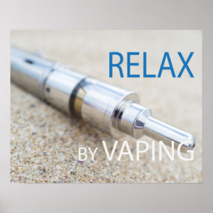 Poster Relaxe ao vaporizar